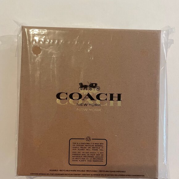Coach Boxed Small Pet Collar Signature Canvas  black, red - Picture 11 of 16